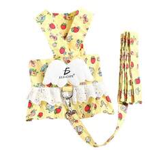 Traje con arnés para perros pequeños - Blanco - Ver 4