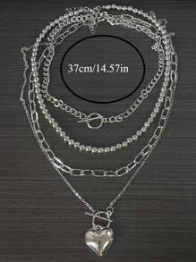 4pcs Vintage Chic Punk Unique Boho OT Star Heart Bracelet Set For Woman Daily Vacation Music Festival Anniversary Gift Couple's Gift,Gift For Her