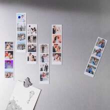 Individuelle Fotoautomaten-Stil Magnete - personalisierte Kühlschrankbeigaben für Hochzeiten, individuelles Foto, Foto-Magnet, individuell, individuelle Fotosteifen, Fotosteifen-Foto-Magnet, Geschenkidee, Geburtstage, einzigartige Party-Bevorzugungen & Erinnerungsstücke - eingravierte Erinnerungen mit hochwertiger magnetischer Rückseite - lustige Heimdekoration für Weihnachten, Jahrestage, Familie & Freunde