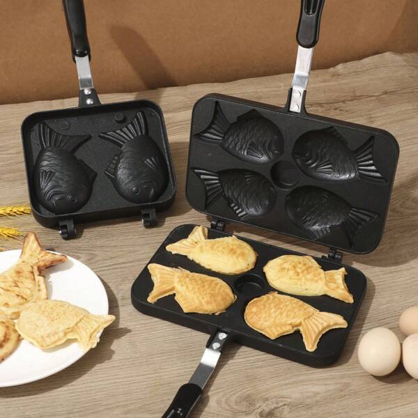1 Stück Taiyaki (fischförmiger Kuchen) Backform, Waffel Backform DIY Kuchenbackblech