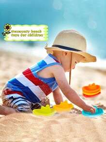 1/3/6 Pcs Random Color Colorful Stackable Bath Boat And Pool Toy, Boat-Shaped Floating Tower Toy, Early Education Intelligence Gift, Water Toy, Outdoor Toy, Indoor Toy, Beach Toy, Outdoor Beach Water Toy,New Year/Christmas/Children's Day/Birthday Gift For Kids, Kids Toys, Toys For Boys And Girls,Suitable For Infant/6 Months And Above