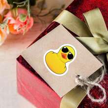 500pcs Funny Yellow Duck Stickers, Cute Cartoon Aesthetic Doodle 1 Inch Sticker Rolls With 10 Pattern Labels, Suitable For Water Bottles, Laptops, Phones, Skateboards, Guitars, Luggage, Scrapbooks, Helmets, Decorative Sticker Gift, Party Supplies