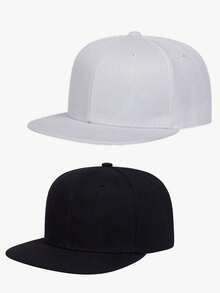 1pc Or 2pcs Unisex Adjustable Simple Solid Color Baseball Cap, Snapback Hat, Suitable For Daily Wear, Traveling, Party - Style a - View 13