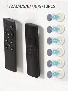 10 piezas Soporte magnético para control remoto, Gancho magnético para control remoto sin adhesivo, Organizador de montaje en pared para superficies planas - Compatible con TV, AC y otros controles, Para almacenamiento de suministros de oficina en el hogar y la escuela