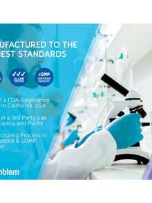 Complejo de triple magnesio BioEmblem | 300mg de glicina de magnesio, malato y citrato para músculos, nervios y energía - Azul - Ver 4