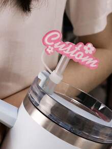 Customized Acrylic Straw Sleeve, Personalized Straw Sleeve, Customized Dust-Proof Straw Cap, Customizable Cute Straw Sleeve, Suitable For Water Cups, Multifunctional, Compatible With Cups And Bottles, Suitable For 10mm, Birthday Gift, Wedding Gift, Decoration, School Office, Employees, Anniversary - Style a - View 6