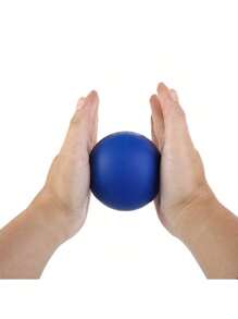 1 pieza Pelota elástica de fortalecimiento de dedos de color aleatorio, pelota de ejercicio de muñeca, herramienta de entrenamiento de apretón de mano para fortalecer los dedos