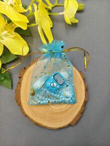 2件套穆斯林念珠及念珠手链套装，礼品袋包装，含指环计数器 - 彩色 - 查看 12