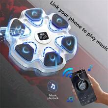 Intelligente elektronische Boxhandschuhe, wandmontiertes Schlagziel, Spaß Musik Boxmaschine mit intelligenter Zählung, universelle Passform, kabellos, USB aufladbar, ab 14 Jahren, ideales Geschenk zu Valentinstag, Erntedankfest, Weihnachten, Halloween, Neujahr