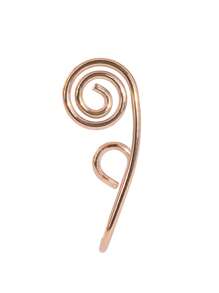 1pc Bohemian Stainless Steel Nose Hoop, Adjustable Size Multi-Color Butterfly & Circle Fake Nose Ring/Clip