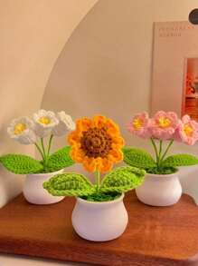 Handmade Simulation Sunflower Potted Plant, Home Decoration, Car Ornament, Office Decoration,Table Decoration,Teacher's Day Gifts, Birthday Gifts, Mother's Day Gifts, Thanksgiving Gifts,Artificial Flower,Home Decor,Kitchen Decor Decor,Room Decor,Christmas Decor,Party Decor,Decorative Crafts,Desk Ornaments,Table Decorative Ornaments,Party Gift Decorations,Christmas Decorations,Christmas Gift.