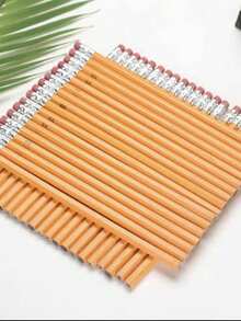 50 支/30 支/20 支/10 支/5 支随机颜色木质铅笔带橡皮擦，学生书写用 HB 铅笔，学校和办公文具及绘图用品，随机颜色橡皮擦帽返校 - 彩色 - 查看 5