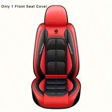 TAIMASI | 1pc/2pc | [Durable] ORIGINAL Black & Red PU Leather Car Seat Cover PU Leather | Durable, Breathable, Easy Installation, All-Season Protection | Front Seats | | Premium | Easy Installation - 紅色 - 查看 10