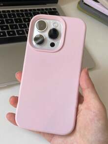 Grooved Button High-Quality Liquid Silicone Mobile Phone Case Compatible With IPhone 16 15 14 13 12 11 Pro Max Soft Waxy Eraser Feel Skin Friendly Waterproof Shockproof Anti-Fall Scratch Resistant