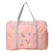 Bolsa de viaje con estampado de flores rosas, bolsa de equipaje, bolsa de mano, bolsa de fin de semana, bolsa de gran capacidad, impermeable, plegable, bolsa organizadora, bolso de lona con cremallera, para mujer, hombre, viajes, vacaciones, estudiantes, regreso a la escuela, accesorios de viaje, maleta, bolsa de gimnasio, bolsa de deporte, bolsa de hospital, bolsa de vacaciones, bolsa impermeable, bolsa de invierno, accesorios escolares - Rosa - Ver 14