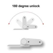 1pc Door Knob Lock, Child & Pet Proof Door Opener Blocker, No Drill Door And Drawer Protector, White Pinch Hand Guard