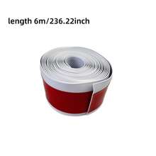 1pc 1M/3Meters/6M Length 8cm Width Self-Adhesive PVC Skirting Board, Flexible Molded Decorative Corner Trim For Home Renovation - White - Multicolor - View 14