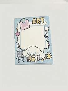 Sanrio [Paquete de 6 notas adhesivas lindas] Paquete de 6 notas adhesivas con personajes de Sanrio - Blocs de notas adhesivas cuadrados y lindos, set de artículos de papelería de oficina y hogar, útiles escolares, de vuelta a clases