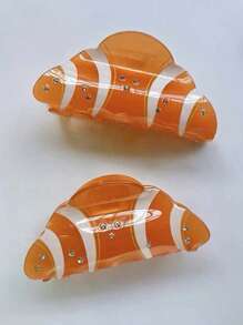 Women's Hair Clips, Sweet Rhinestone French Croissant Hair Claws, Unique Cute Accessories Suitable For Daily Wear, Party, Travel, Versatile Hair Accessories Women Claw Clips Fall Winter For Vacation Outfits Woman