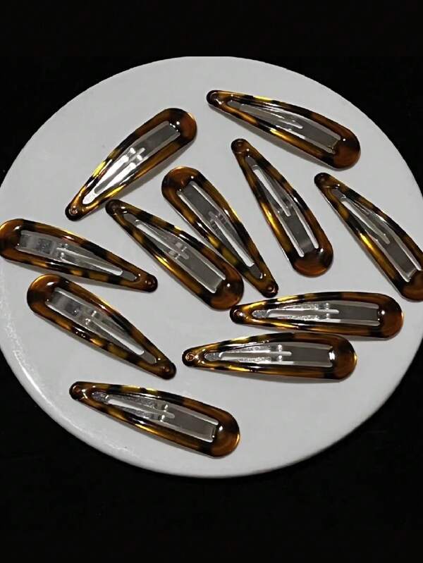 Presilhas de Cabelo Tipo Tartaruga para Mulheres, Resina Epóxi Tartaruga, Clássico Antiderrapante, Acessórios de Cabelo para Diversos Penteados, Presilhas de Cabelo Doces e Fofas Estilo Y2K para Escola, Presilhas de Tartaruga Sonolenta, Presilhas de Cabelo Estilo Vintage Anos 50, Presilhas para Franja para Uso Diário e Transporte, Presilha de Garra Plana, Grampo de Cabelo, Garras de Cabelo, Itens Escolares