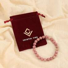 Vibe Green Jade Bracelet - Healing Wealth Bracelet - Jade Beaded Bracelet Women Men - Bring Good Luck Prosperity And Emotional Balance - Adjustable Size - 菱錳礦 - 查看 2