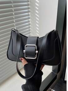 Bolso bandolera, bolso de estilo vintage tipo baguette, práctico para uso diario, puede sostener cartera y teléfono, ligero y conveniente