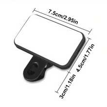 1 pieza Luz de Anillo LED Portátil con 3 Modos de Iluminación, Alimentada por Batería (Batería No Incluida), Compatible con iPhone 15/14/13/12/11 Pro Xs, A72/A71/A52/A51, Adecuada para Teléfonos Móviles, Cámaras, Videoconferencias, Alta Potencia, Ajustable, Sujección Frontal y Trasera