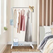 Clothes Rail Adjustable Garment Rack Telescopic Coat Rack Hanging Rail Clothes Stand With Shoe Shelf And Casters Clothing Rack For Small Place Organiser Shelf Bedroom Clothing Rack
