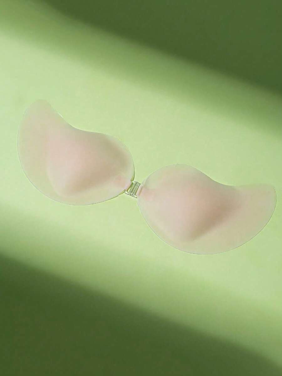 1Pc Ultra-Thin Solid Silicone Mango-Shaped Bust Covers For Small Breasts: Waterproof, Super Invisible, Lifting And Gathering In Summer - Multicolor - View 1