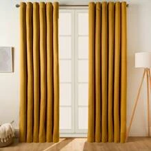 Eyelet Blackout Curtains  Of Thermal Ring Top Ready Made Luxury