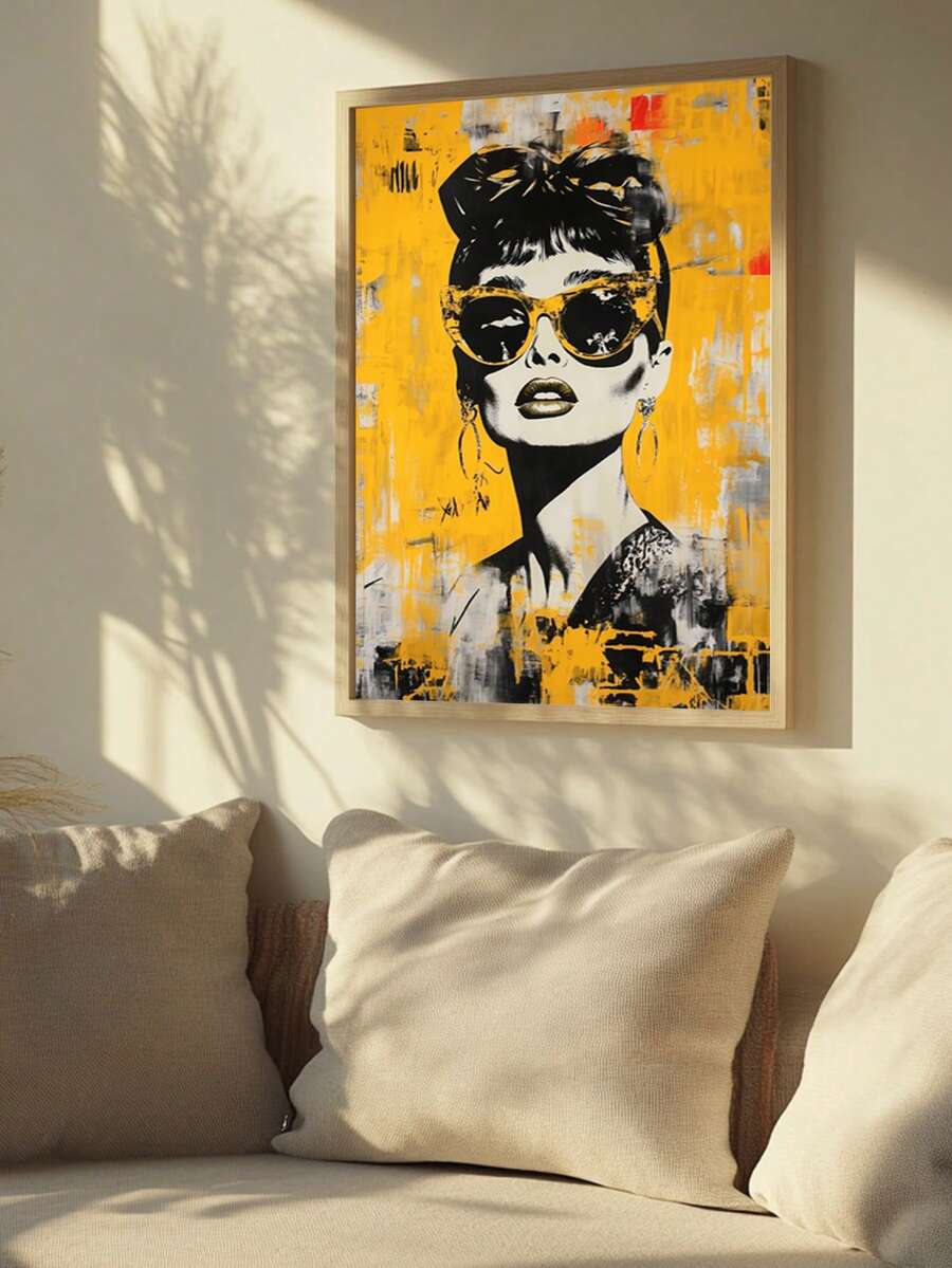 Audrey Yellow Decorative Frames – Ideal Frame For Living Room, - Mocha Brown - View 1