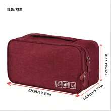 Waterproof Lingerie Storage Bag With Carry Handle - Multifunctional Travel Organizer Pouch For Women's Underwear And Accessories