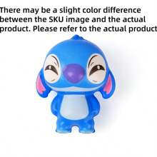 Disney [Officially Licensed]1PC Disney Stitch Anime Squishy Stress Relief Toy | Slow-Rebound Soft Silicone Figure With Cute Cartoon Design | Relaxing & Therapeutic Gift For Friends, Students, Anime Fans | Perfect Back-To-School, Desk Decor, Anxiety Relief Accessory