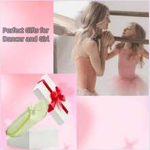 CECKQUE Ballet Dance Shoe Makeup Bag For Little Girls, Ballerina Slipper Makeup Pouch Bag, Ballet Pointe Shoes Gifts (Pink) - Green - View 6