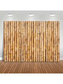 1PC Bamboo Background Party Background Photo Prop, Banner Decoration, Party Home Decoration, Party Wall Decoration, Party Background Decoration, Party Decoration Supplies