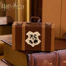 Harry Potter Harry Potter Monster Book OF Storage Bag, Wizarding World Harry Potter Book Of Monsters Plush Book Bag, Cosplay Backpack, Brown Large Capacity Travel Cosmetic Bag Teens Adults Women Portable Organizer Handbag, Cosmetic Bag, Luggage-Shaped Card Holder, ID, Access Card & Ticket Organizer, Perfect For Harry Potter Fans, Graduation Gift[Officially Licensed], School Supplies,Back To School