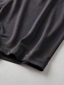 5pcs/Pack Men's Solid Color Casual Briefs, Elastic Sports Icy Silk Shorts, Daily Casual Underwear, Solid Color Semi-Sheer Briefs, Homewear Underwear, Men's Gift, Creative Men's Gift, Valentine's Day, Personalized Gift - Multicolor - View 6