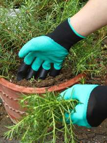 1pair Of Gardening Gloves - Waterproof, Puncture Resistant, Claw Shaped Design, Wear-Resistant, Suitable For Digging, Weeding, And Planting. Gardening Tools. Garden Labor Gloves.