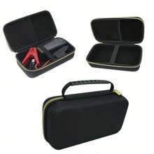 Caja de almacenamiento rígida portátil para arrancador de vehículos, organizador de batería de emergencia portátil para exteriores (solo caja de almacenamiento)