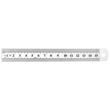 1 pezzo Righello in metallo e acciaio da 15/20/30cm, rinforzato, con strumenti di misurazione in lega di alluminio e acciaio, articolo da cartoleria, materiali di cancelleria, accessori per ufficio, adatto per scuole e uffici (leggeri graffi sono un processo normale e non un problema di qualità), forniture scolastiche, back to school