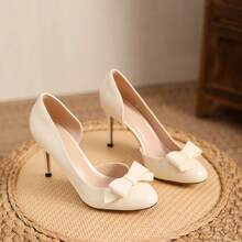 Women Pumps - 奶白側空[8CM] - 查看 2