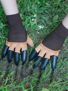 1pair Of Gardening Gloves - Waterproof, Puncture Resistant, Claw Shaped Design, Wear-Resistant, Suitable For Digging, Weeding, And Planting. Gardening Tools. Garden Labor Gloves.