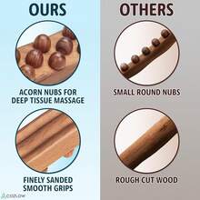 Wood Therapy Massage Cup - Maderoterapia Massager Body Sculpting, Fascia Release & Lymphatic Drainage - Wooden Cupping Massage - Maderotherapy Helps Reduce Cellulite Appearance - 刮痧棒 - 查看 8