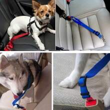1pc Pet Car Seat Belt, Dog Retractable Safety Leash, Pet Leash, Car Seat Belt Nylon Safety Seat Belts Heavy Duty & Durable Car Harness For Dogs Dog Car Seat ,Dog Seatbelt