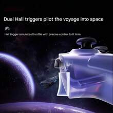 Lenovo S06 Wireless Game Controller Dual Hall 3D Joystick Six-Axis Somatosensory Gyroscope Support Switch/PC/Mobile Phone Burst TURBO Non-Slip Grip No Delay E-Sports Grade Handle