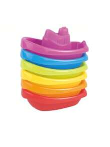 1/3/6 Pcs Random Color Colorful Stackable Bath Boat And Pool Toy, Boat-Shaped Floating Tower Toy, Early Education Intelligence Gift, Water Toy, Outdoor Toy, Indoor Toy, Beach Toy, Outdoor Beach Water Toy,New Year/Christmas/Children's Day/Birthday Gift For Kids, Kids Toys, Toys For Boys And Girls,Suitable For Infant/6 Months And Above