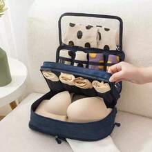 Waterproof Lingerie Storage Bag With Carry Handle - Multifunctional Travel Organizer Pouch For Women's Underwear And Accessories