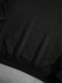 [Soft One Piece Hoodie] Soft & Breathable 270g One Piece Men's Hoodie - Casual Street Style With Front Pocket, Long Sleeves - Ideal Gift For Anime Fans - Black - View 4