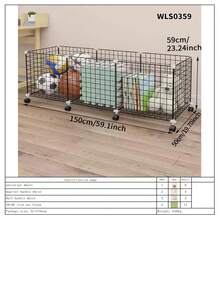 Cesta para ropa sucia, cesta de almacenamiento con ruedas de hierro artístico para uso doméstico interior, para baño o dormitorio, fácil de ensamblar, cesta de almacenamiento móvil - Multicolor - Ver 19