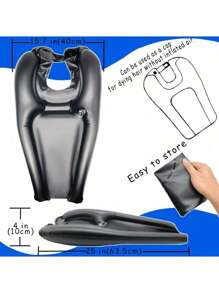 1/2 piezas - Recipiente inflable para shampoo, bandeja inflable para lavar el cabello para el lavabo y la mesita de noche - Recipiente cómodo y portátil para enjuagar sin derrames - Lavabo para cortes de pelo y coloración en casa para ancianos, niños, postrados en cama y discapacitados, lavabo para lavar el cabello liviano